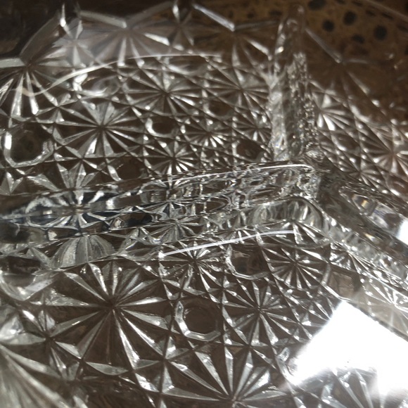 Vintage Estate French Lux Veropa Divided Crystal Divided Candy Dish IN BOX - Picture 6 of 12